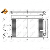 Радиатор кондиционера NRF 1787982 A7 0LSY4 35865 8718042083449 - Изображение 2