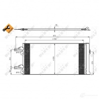 Радиатор кондиционера NRF 8718042093325 35895 1788012 C WEUE - Изображение 2
