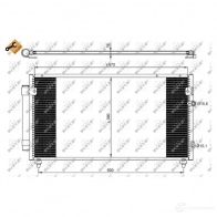 Радиатор кондиционера NRF 350072 KUTGD KV 8718042148742 1787421 - Изображение 2
