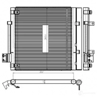 Радиатор кондиционера NRF O3 DMTGZ Tesla Model S (5YJS) 1 2012 – 2020 350448