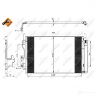 Радиатор кондиционера NRF 35970 1788081 M E2VQBC 8718042123312 - Изображение 6
