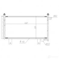 Радиатор кондиционера NRF Fiat Sedici (FY) 1 Кроссовер 2.0 D Multijet 135 л.с. 2006 – 2014 0MWE 2HD 350473