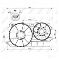 Радиатор кондиционера NRF 8718042123367 LE34 O9U 1788086 35975 - Изображение 2