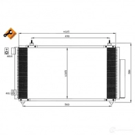 Радиатор кондиционера NRF 8718042024589 1787801 35576 TH8 MN - Изображение 2