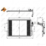 Радиатор кондиционера NRF 350207 8718042160881 1787454 ZP64 0 - Изображение 6