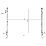 Радиатор кондиционера NRF 8718042148971 350075 1787424 RH2L 6I - Изображение 3