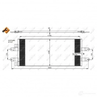 Радиатор кондиционера NRF 67D 77Q 350043 1787392 8718042133670 - Изображение 2