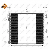 Радиатор кондиционера NRF 1788040 8718042102096 35924 XZC6 0B - Изображение 2