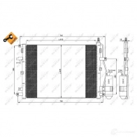 Радиатор кондиционера NRF 8 W2QBX 35876 8718042085085 1787993
