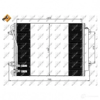 Радиатор кондиционера NRF 8718042024954 1787836 35613 HMSD G - Изображение 2
