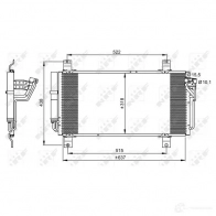 Радиатор кондиционера NRF 4I0 5AV 8718042023001 35413 1787673 - Изображение 8