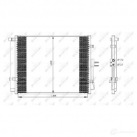 Радиатор кондиционера NRF 8718042124388 1788095 35984 X2 FR7R0 - Изображение 3