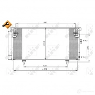 Радиатор кондиционера NRF 8718042083470 35868 1787985 O 8WAT - Изображение 2