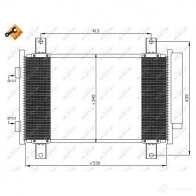 Радиатор кондиционера NRF 8718042078919 35840 JRVM V 1787957 - Изображение 2