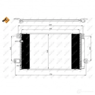 Радиатор кондиционера NRF 350203 1787450 9H4CP E 8718042160843 - Изображение 4