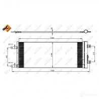 Радиатор кондиционера NRF 1787434 8718042159663 SJV9 Z 350085 - Изображение 2