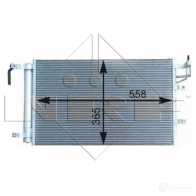 Радиатор кондиционера NRF Kia Spectra (LD) 2 Седан 1.6 122 л.с. 2006 – 2009 8718042124364 35982 0 PU9M4Y