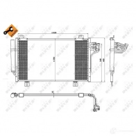 Радиатор кондиционера NRF 1787476 6YLQ UR 350229 8718042175878 - Изображение 3