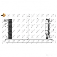 Радиатор кондиционера NRF 1787393 350044 8718042133687 7ANF 4 - Изображение 4