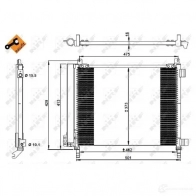 Радиатор кондиционера NRF Y 1ZL6 1787475 8718042175861 350228 - Изображение 3