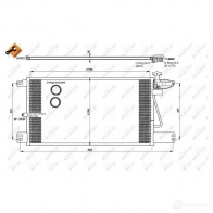 Радиатор кондиционера NRF 350333 1787491 9SK7 9Z 8718042184351 - Изображение 3