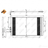 Радиатор кондиционера NRF 8718042129055 1787385 C195 3FQ 350036 - Изображение 5