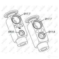 Радиатор кондиционера NRF 35515 8718042023971 W 9RQ0 1787746 - Изображение 2