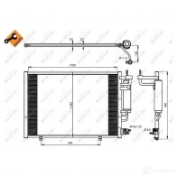 Радиатор кондиционера NRF 8718042160867 1787452 350205 05 WN6CR - Изображение 2