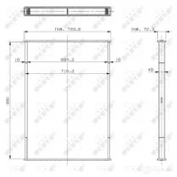 Сетка радиатора двигателя NRF 1438016717 X9V KIUY 29606 - Изображение 2