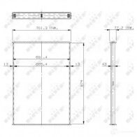 Радиатор NRF YTL 6D69 29720 1438017427 - Изображение 1