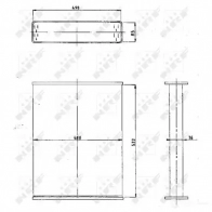 Радиатор NRF 1438017045 1286 05 23LU - Изображение 1