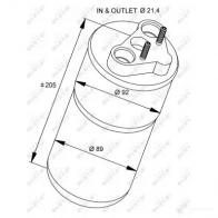 Осушитель кондиционера NRF J TW8Z3T 33317 1787150 8718042114679 - Изображение 6