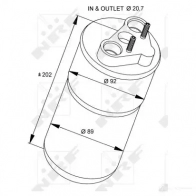 Осушитель кондиционера NRF 8718042114686 33318 1787151 L84 OI7 - Изображение 6