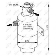 Осушитель кондиционера NRF 34 96AC 1787056 33170 8718042019004 - Изображение 5
