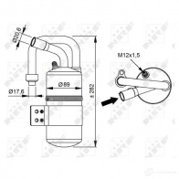 Осушитель кондиционера NRF 1787172 M5 8H0 8718042128959 33339 - Изображение 6