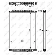 Радиатор охлаждения двигателя NRF JH8O XF 509725 8718042081421 1789842 - Изображение 4