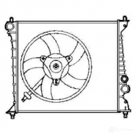 Радиатор охлаждения двигателя NRF 8718042041517 58257 Audi A2 (8Z) 1 2000 – 2005 IK738 L