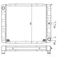 Радиатор охлаждения двигателя NRF 1789624 Z SQ6P 8718042045140 505404