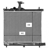 Радиатор охлаждения двигателя NRF 58460 8718042162502 W6 QKP Hyundai i10 (PA) 1 Хэтчбек 1.2 78 л.с. 2008 – 2011