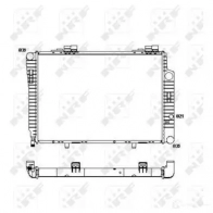 Радиатор охлаждения двигателя NRF Mercedes C-Class (W202) 1 Седан 2.5 C 250 D (2025) 113 л.с. 1993 – 2000 51286 4V2E B0J 8718042031877