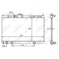 Радиатор охлаждения двигателя NRF 8718042171757 WY9 LS 1792175 59099