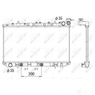 Радиатор охлаждения двигателя NRF FG620 M 513497 8718042047120 Nissan Primera (P10) 1 Хэтчбек 2.0 i 125 л.с. 1995 – 1996