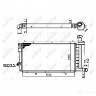 Радиатор охлаждения двигателя NRF K0I4Z M 1789519 8718042169631 50406A