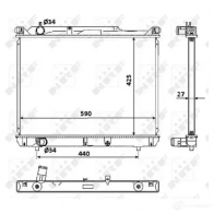 Радиатор охлаждения двигателя NRF 53916 8718042089038 U J52BJJ Suzuki Grand Vitara (FT, HT) 1 Кроссовер 2.0 TD 4x4 (SQ 420D) 86 л.с. 2000 – 2005
