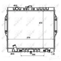 Радиатор охлаждения двигателя NRF 8718042172334 JLL HD9 50449 1789574 - Изображение 4
