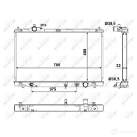 Радиатор охлаждения двигателя NRF AI V35D 50137 Lexus IS (XE20) 2 2005 – 2013 8718042166029