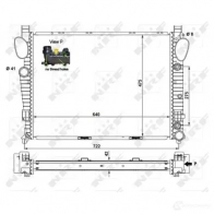 Радиатор охлаждения двигателя NRF 8718042039545 P1C9V 0K 55325 Mercedes S-Class (W220) 2 Седан 4.3 S 430 (220.070. 2270) 279 л.с. 1998 – 2005