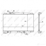Радиатор охлаждения двигателя NRF 58452 1791925 8718042164452 YTJ4 YK