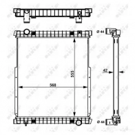 Радиатор охлаждения двигателя NRF 8 ERY4T 8718042095367 1791855 58377
