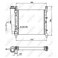 Радиатор охлаждения двигателя NRF 8718042042712 1792044 PZ2G 7D 58731